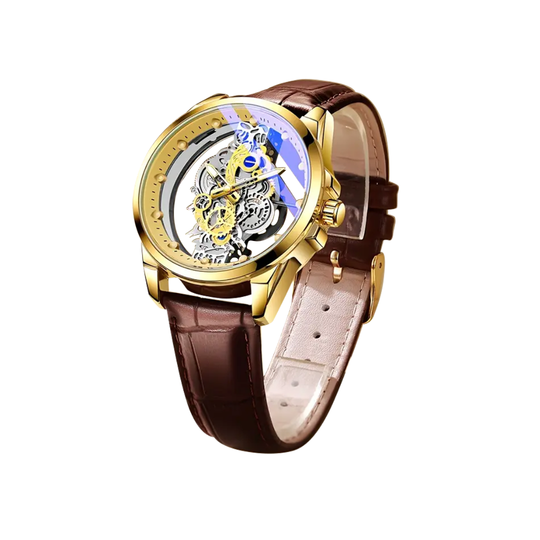 リク | 両面スケルトン クォーツウォッチ | 42mm