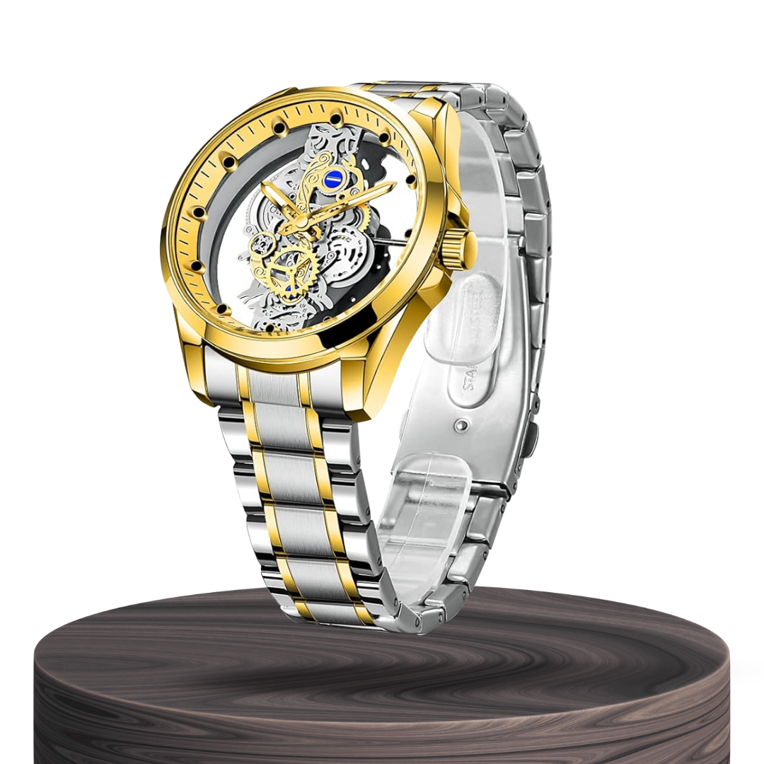 リク | 両面スケルトン クォーツウォッチ | 42mm